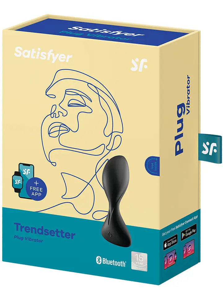 Satisfyer Trendsetter Vibrating Anal Plug Black - Vibrierender Analplug 5