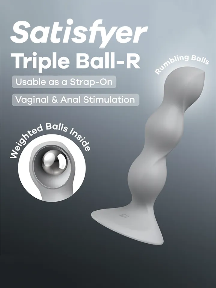 Satisfyer Triple Ball-R Weighted Dildo Grey - Anal-Dildo 1 [full]