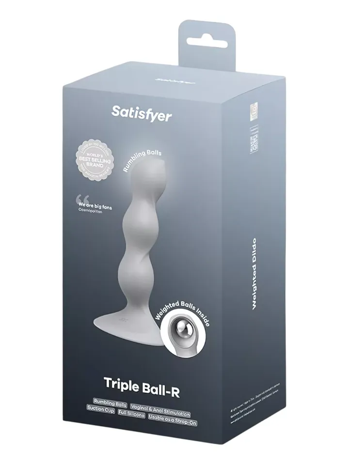 Satisfyer Triple Ball-R Weighted Dildo Grey - Anal-Dildo 4 [full]