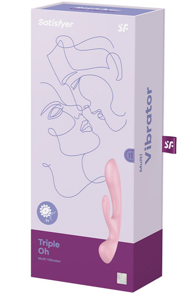 Satisfyer Triple Oh Rabbit Vibrator Pink - Rabbit-Vibrator 4