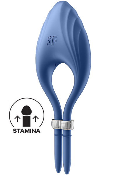 Satisfyer Vibrating Penis Ring Duelist Blue - Vibrierende Penis-Manschette 1