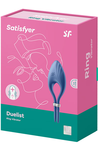 Satisfyer Vibrating Penis Ring Duelist Blue - Vibrierende Penis-Manschette 4