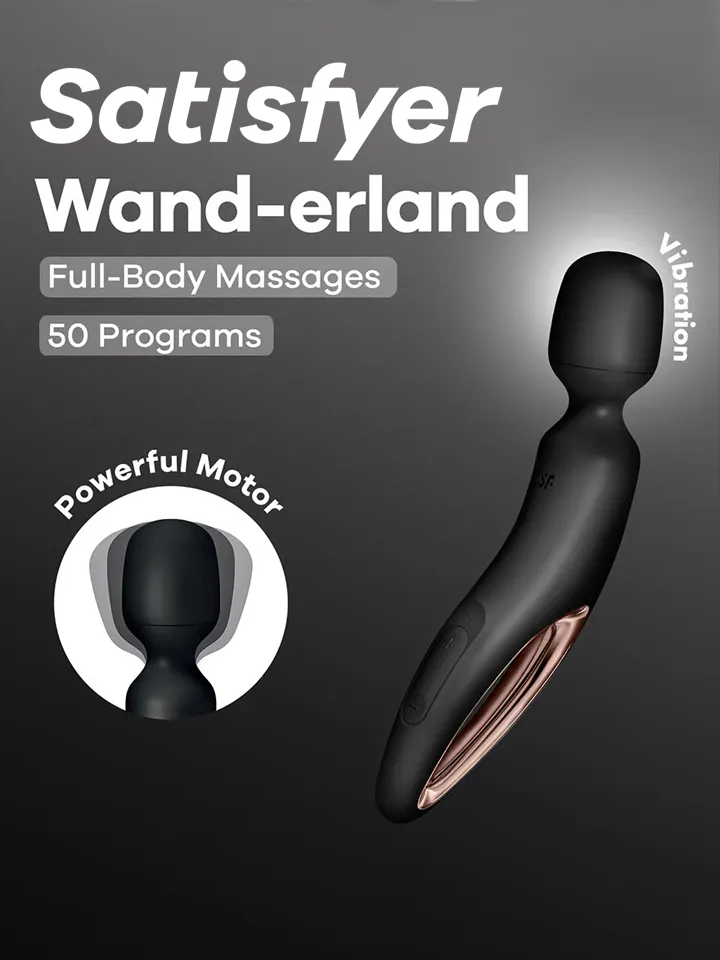 Satisfyer Wand-Erland Black/Rosegold - Zauberstab/Massagestab 1 [full]