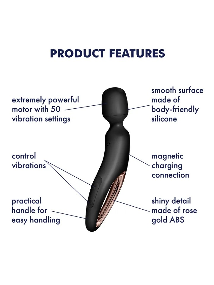 Satisfyer Wand-Erland Black/Rosegold - Zauberstab/Massagestab 2 [full]