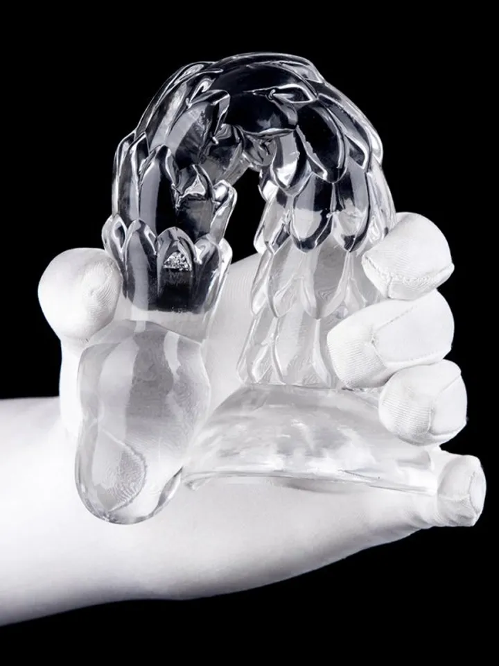 Scales Mush Transparent Dildo 23 cm - Monster-Dildo 2 [full]