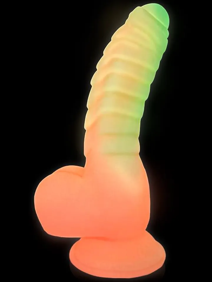 Scalidor Lumineszierender Einhorn-Dildo 18 cm - Drachen-Dildo 2