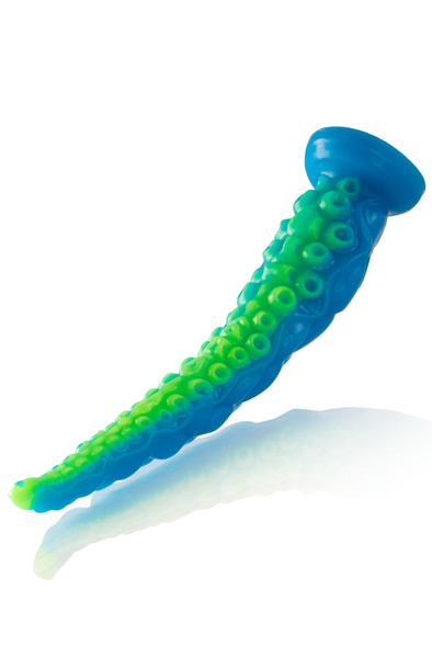 Scylla Fluorescent Tentacle Dildo 25,5 cm - Drachen-Dildo 3
