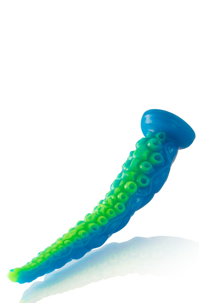 Scylla Fluoreszierendes Tentakel-Dildo 31,5 cm - Drachen-Dildo 3