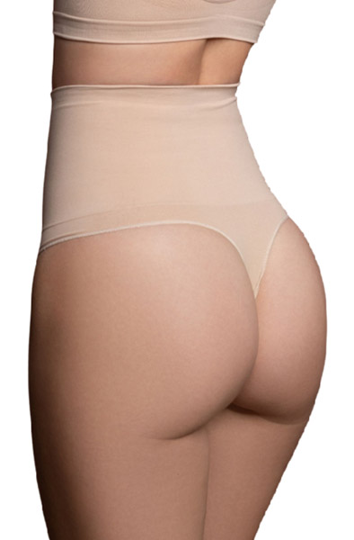 Seamless Hochtaillierte Medium Kontrolle Nude - Nahtlose Unterhose 1