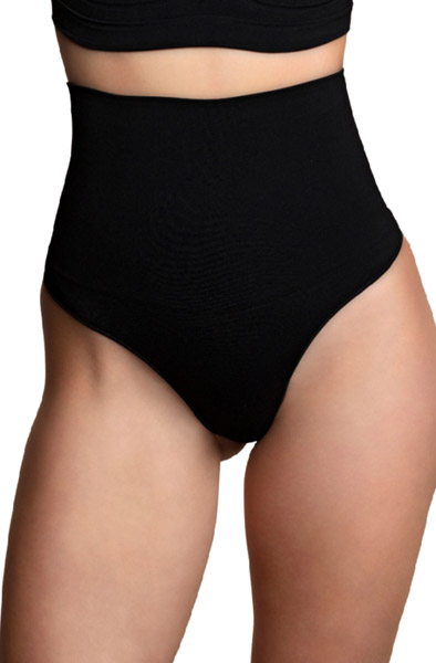 Seamless Hochtaillierter Thong mit mittlerer Kontrolle - Nahtlose Unterhose 2