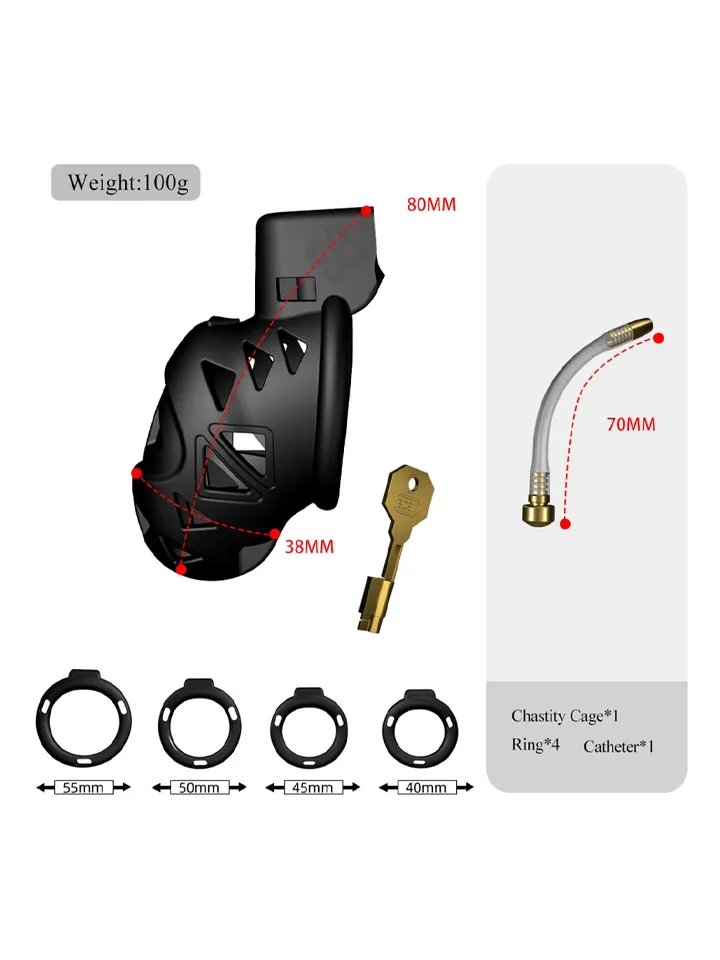 Sevanda Rattlesnake Chastity Cage Short - Peniskäfig 2 [full]