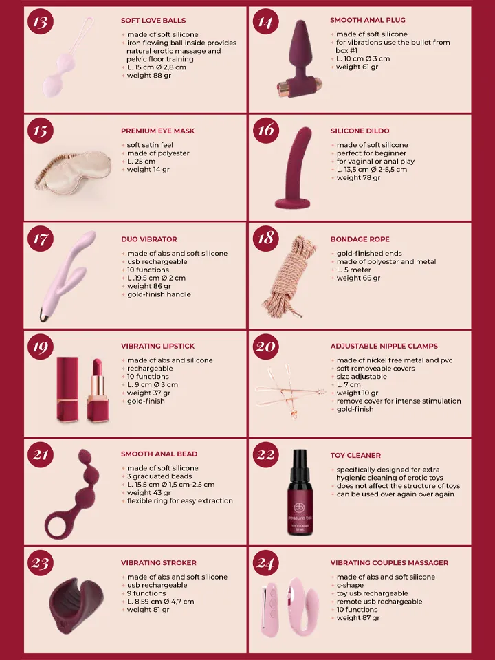 Sexy Pleasure Advent Calendar 2025 - Weihnachtskalender Sexspielzeug 4 [full]