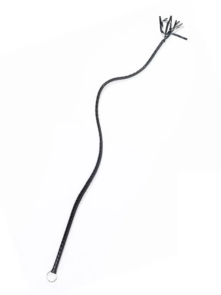 Shiny Black Long Whip 138 cm - Peitsche 2 [full]