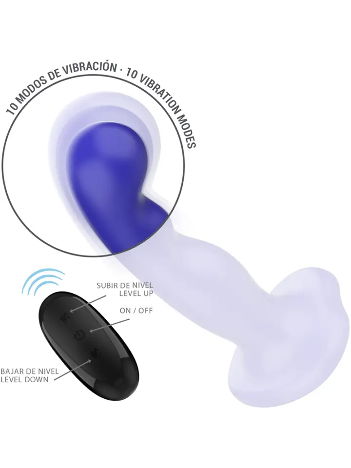 Shorty Vibrator – 10 Vibrationsmodi & Fernbedienung - Vibrierender Dildo 6