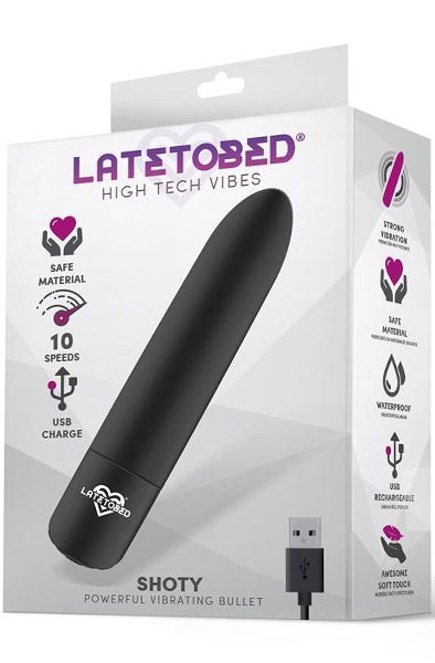 Shoty Kraftvolles Vibrierendes Bullet mit 10 Geschwindigkeiten USB - Kugel-Vibrator 3
