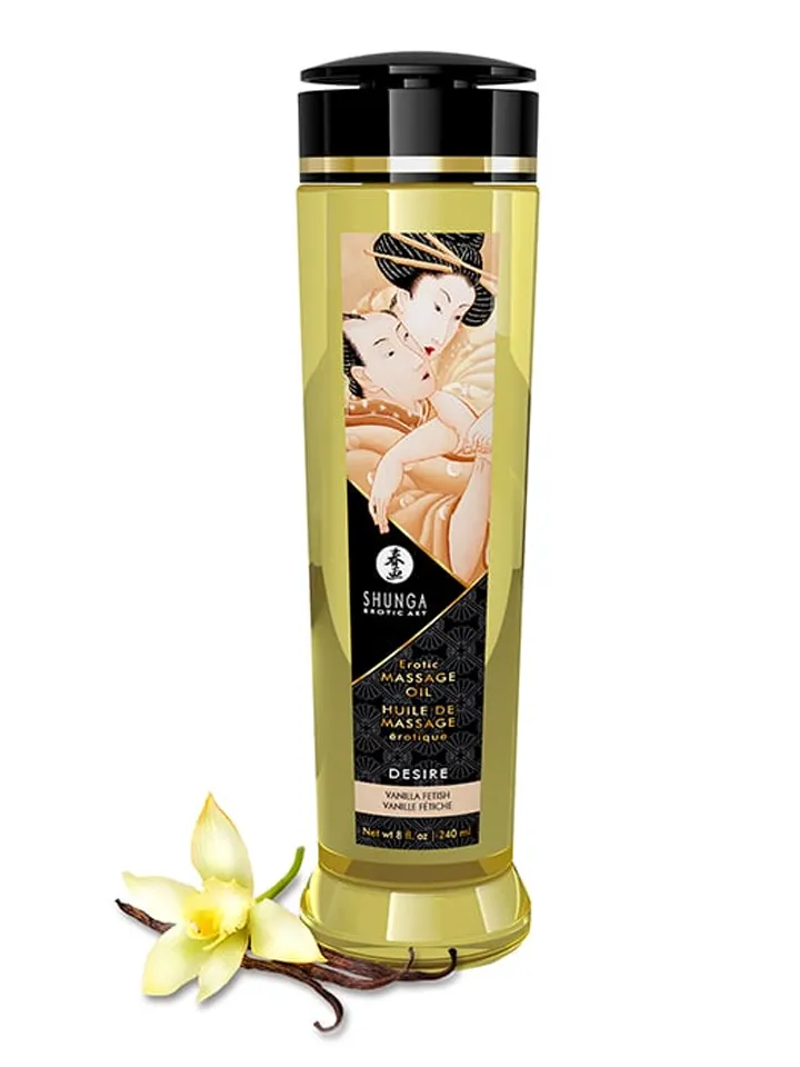 Shunga Massage Oil Desire Vanilla 240 ml - Massageöl Vanille 1 [full]