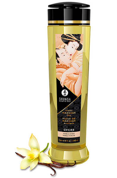 Shunga Massage Oil Desire Vanilla 240 ml - Massageöl Vanille 2
