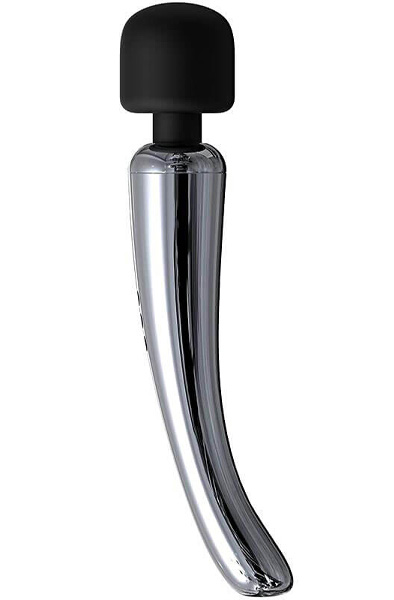 Silberner High-Tech, extrem leistungsstarker kabelloser Wand-Vibrator - Zauberstab/Massagestab 4