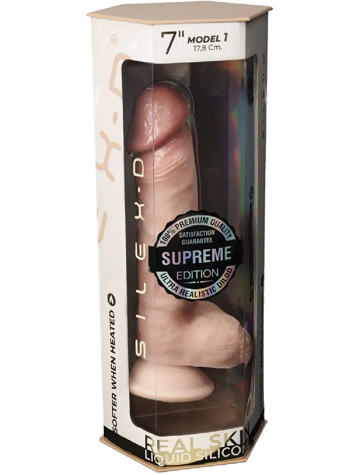 Silex-D Premium Real Skin 17,8 cm - Realistischer Dildo 5