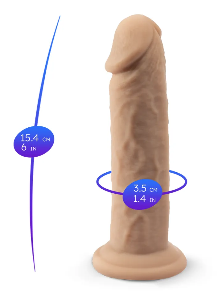 Silex-D Real Skin Modell 2, 15,4 cm - Realistischer Dildo 3 [full]