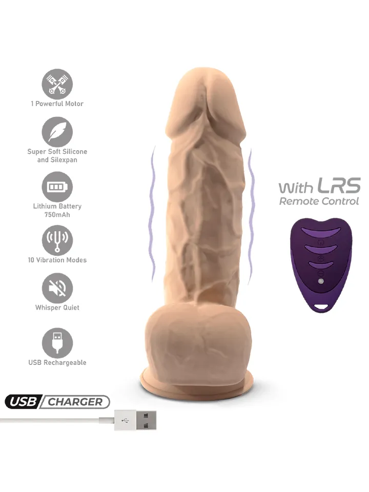 Silex-D Vibrating Dildo 21,5 cm - Vibrierender Dildo 2
