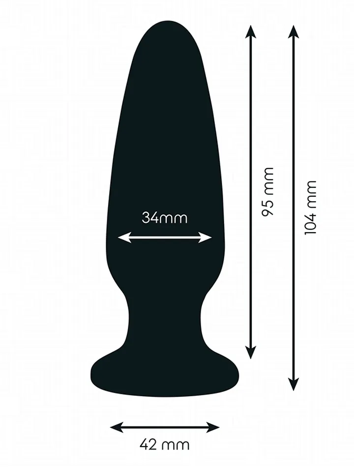 Silicone Anal Plug With Jewel 10,4 cm - Analplug 3 [full]