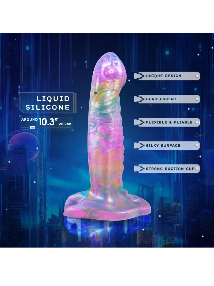 Silicone Monster Dildo Rainbow 26,2 cm - Drachen-Dildo 2