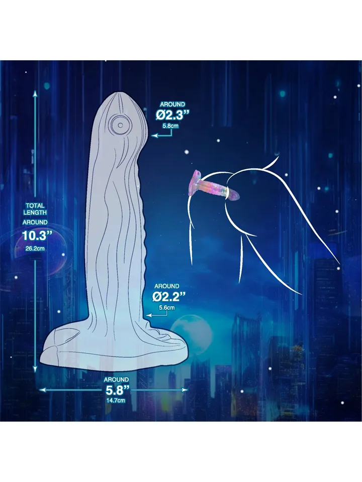 Silicone Monster Dildo Rainbow 26,2 cm - Drachen-Dildo 3