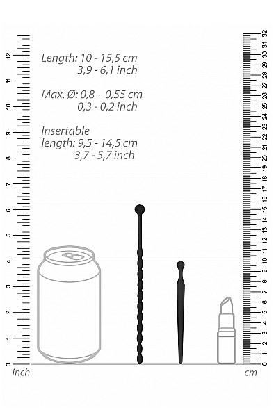 Silikon-Einsteiger-Plug-Set Schwarz - Dilator-Set 2