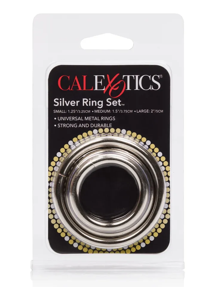 Silver Ring 3-pcs Set - Cockring-Set 2 [full]