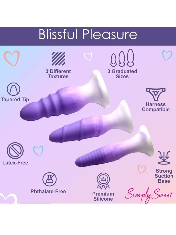 Simply Sweet Silikon Butt Plug Set - Analplug Set 3