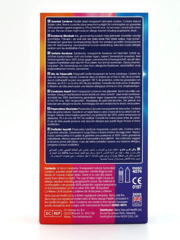 Skins Assorted Condoms 16-pack - Kombipackung Kondome 3 [full]