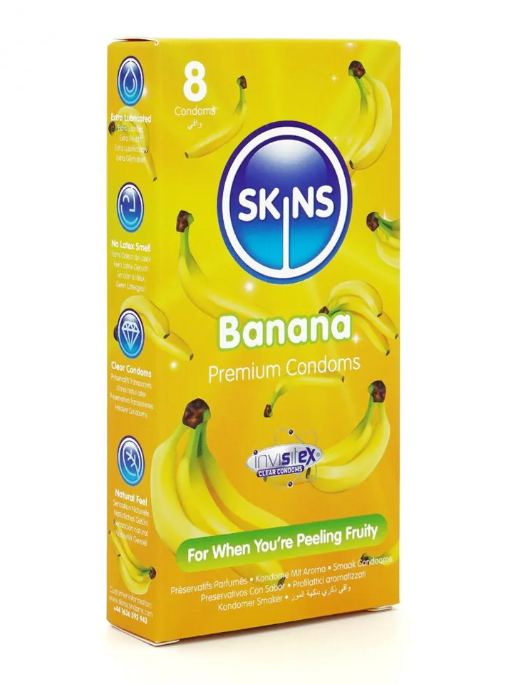 Skins Banana Condoms 8-pack - Kondome 1 [full]