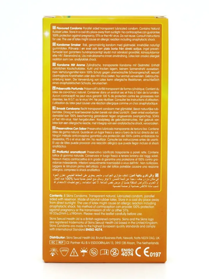Skins Banana Condoms 8-pack - Kondome 3 [full]