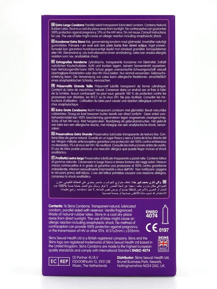Skins Extra Large Condoms 16-pack - Extra große Kondome 3 [full]