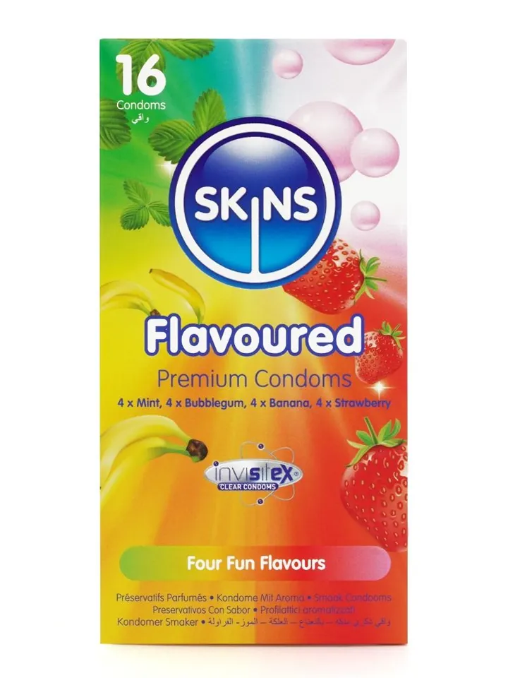 Skins Flavours Condoms 16-pack - Aromatisierte Kondome 2 [full]