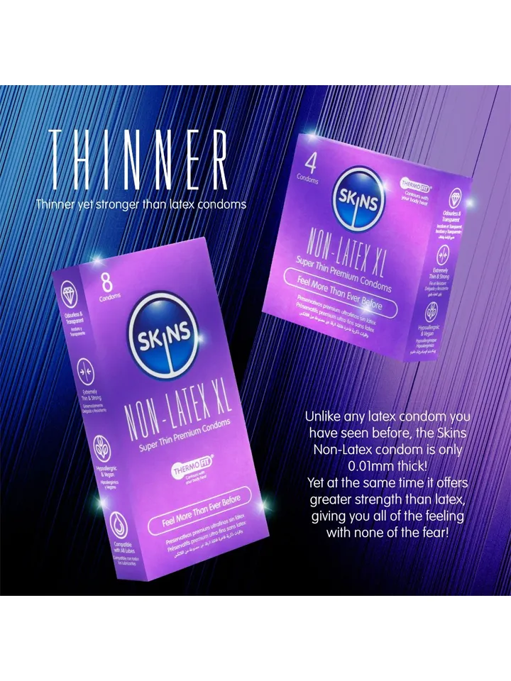 Skins Non-Latex XL Condoms 8-pack - Kondome 4 [full]