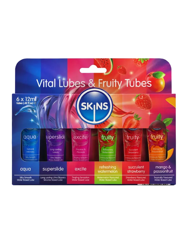 Skins Tubes Vital & Fruity 6-pack - Gleitmittel mit Geschmack 1 [full]