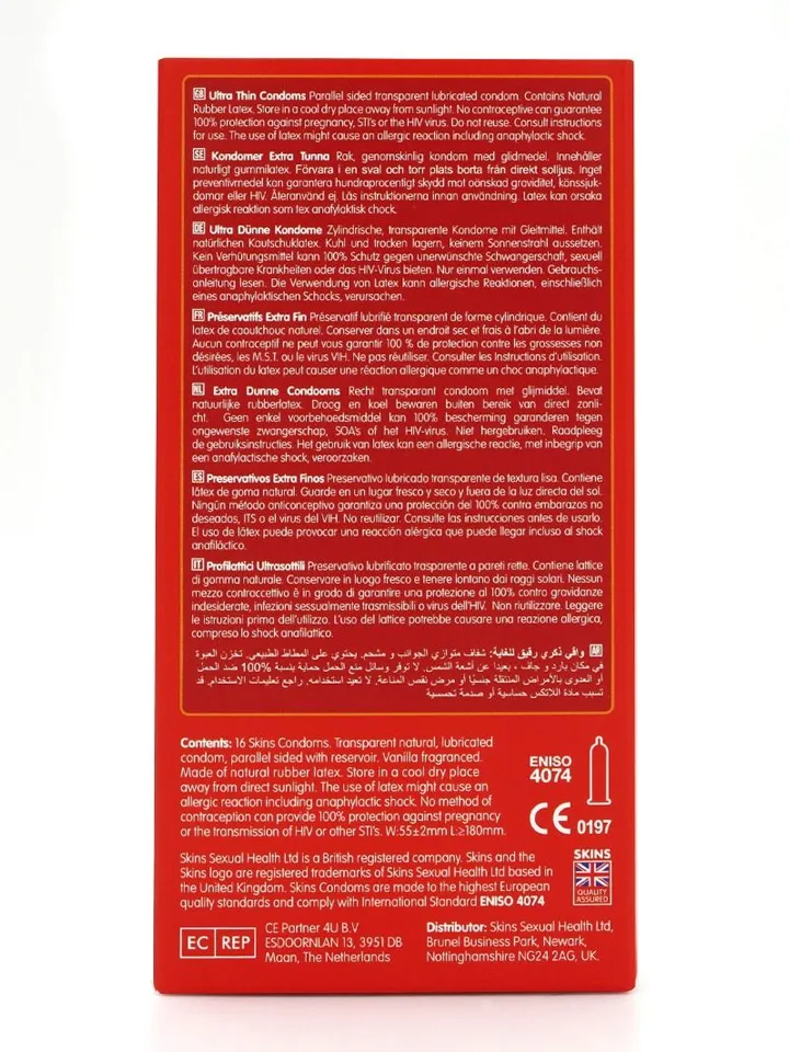 Skins Ultra Thin Condoms 16-pack - Dünne Kondome 3 [full]