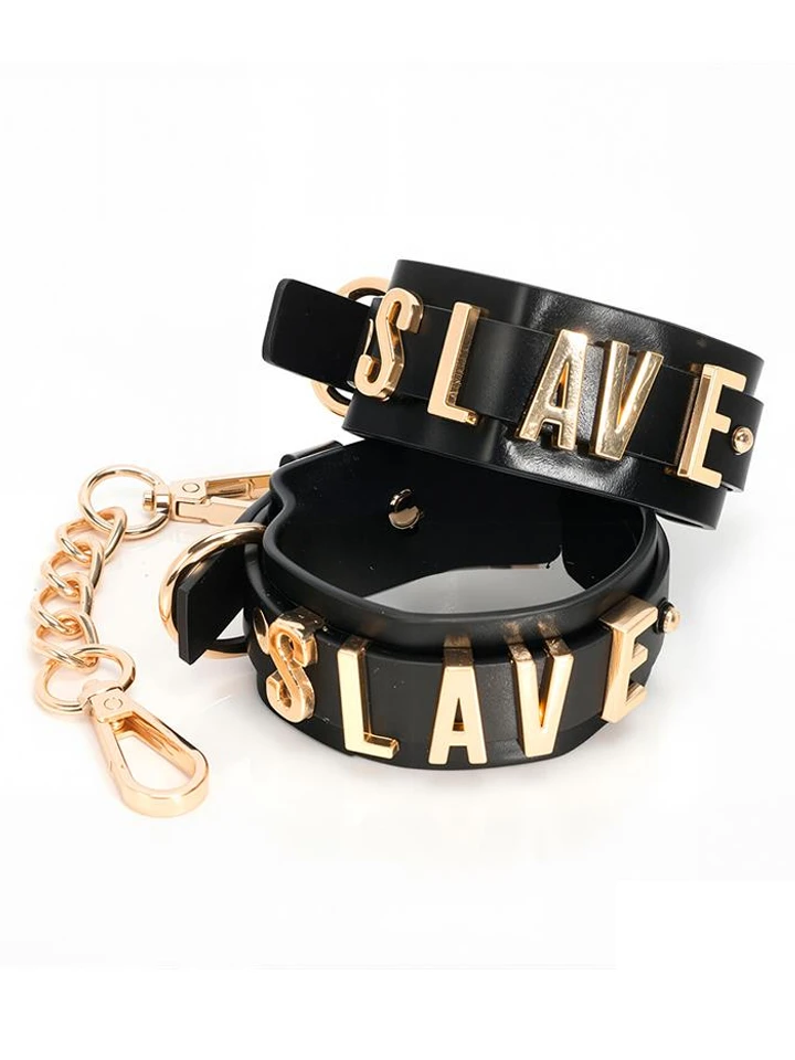 Slave Handcuff With Golden Chain - Handschellen 1 [full]