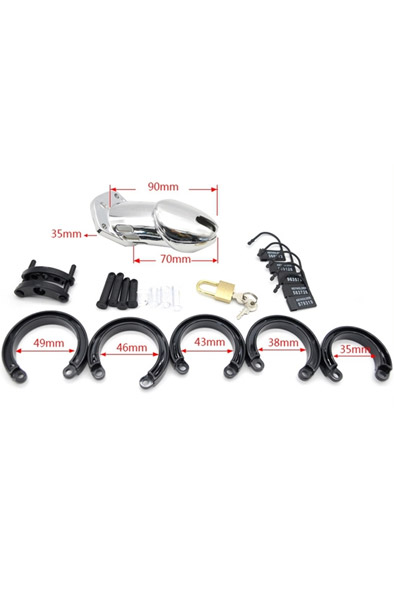 Sliver Male Chastity Cage CB6000 Medium - Keuschheitskäfig 3