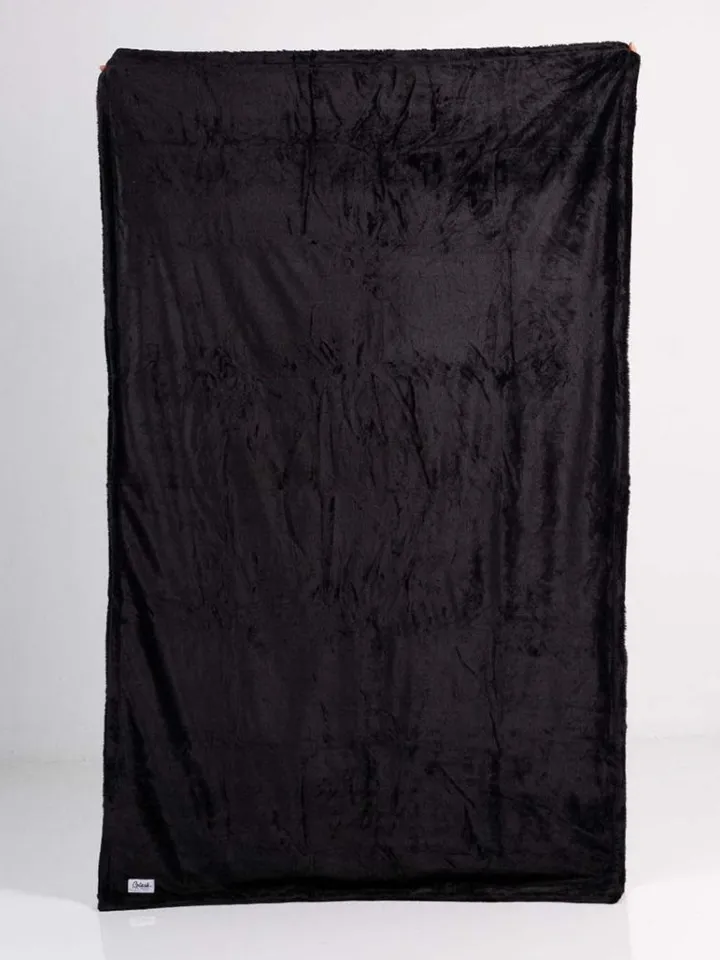 Splash Blanket Furlush Schwarz auf Schwarz Medium - Sex-Bettwäsche 4 [full]