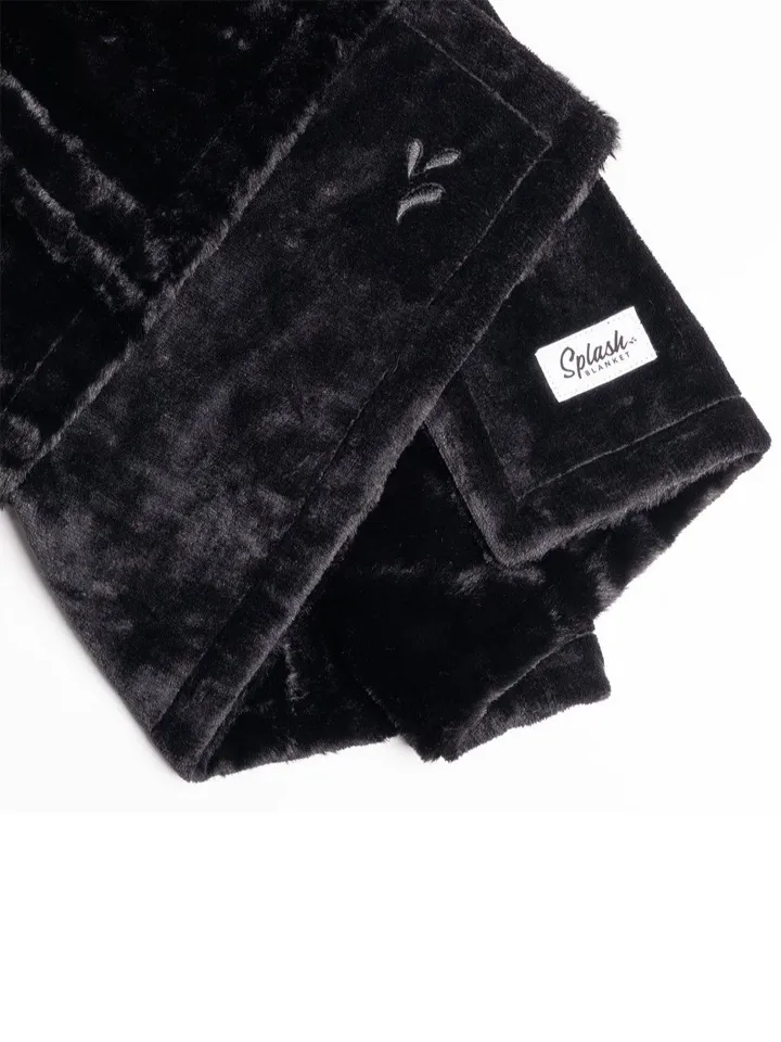 Splash Blanket Furlush Schwarz auf Schwarz Medium - Sex-Bettwäsche 5 [full]