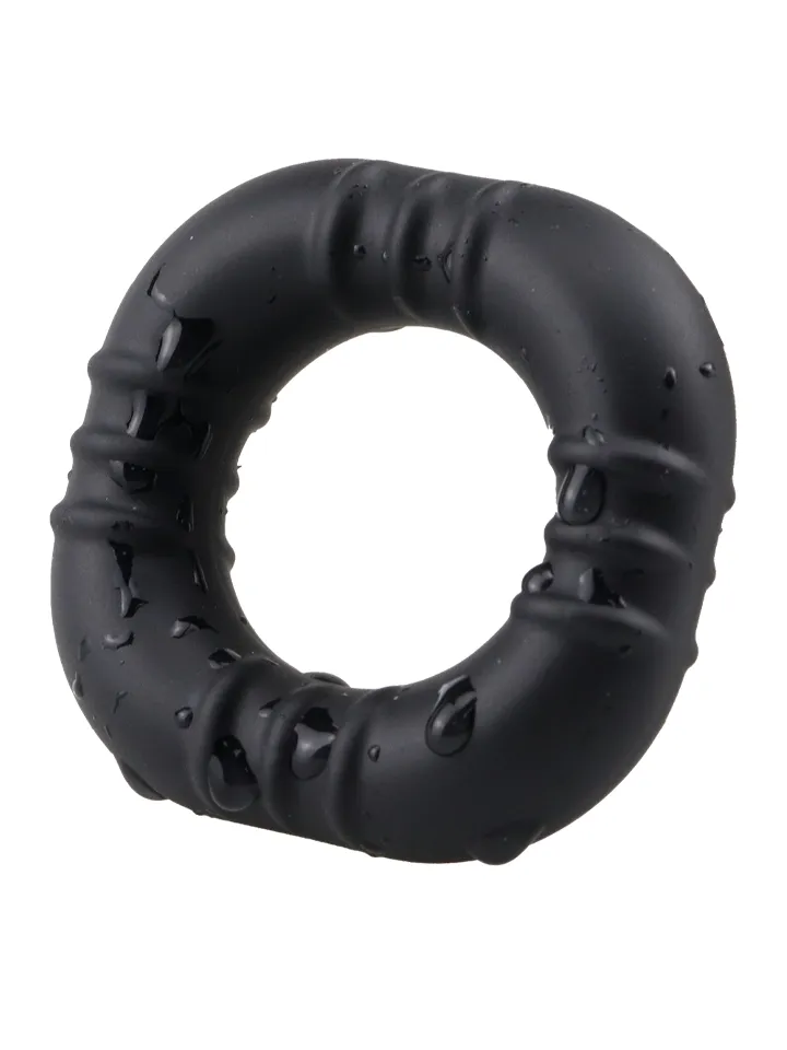 Square Fit Silikon-Cockring Schwarz - Cockring 1 [full]