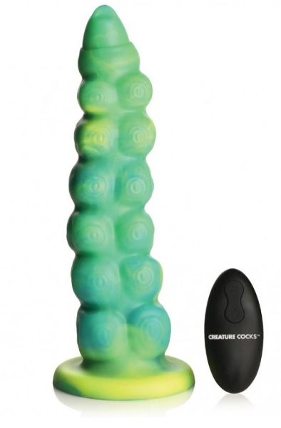 Squirmer Stoß- und Vibrations-Dildo 23 cm - Drachen-Dildo 2