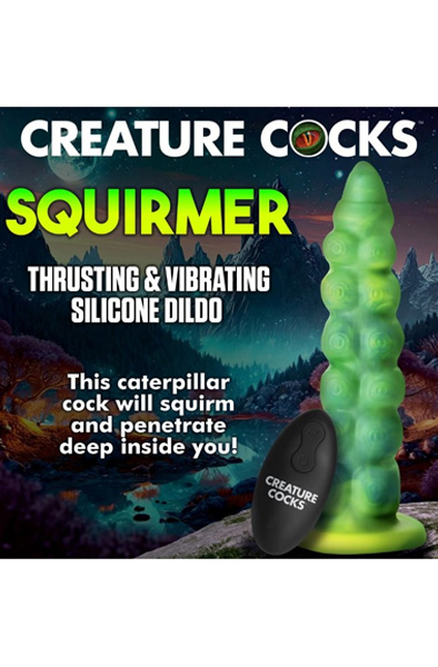 Squirmer Stoß- und Vibrations-Dildo 23 cm - Drachen-Dildo 4