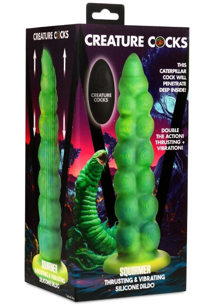Squirmer Stoß- und Vibrations-Dildo 23 cm - Drachen-Dildo 7