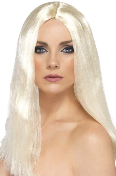 Star Style Long Straight Wig Blonde - Blonde Perücke 3