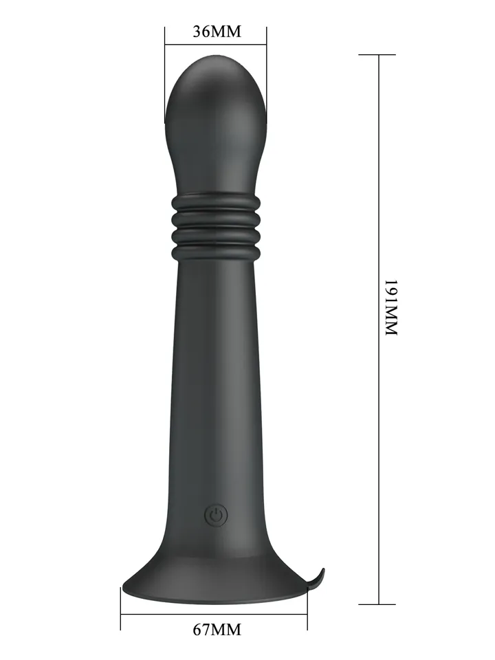 Stellan Thrusting & Rotating Wand Massager 23 cm - Vibrierender Dildo 2 [full]