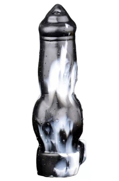Stonewell Penis Sleeve Black/White 17 cm - Penishülle 2